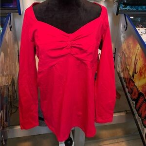 Torrid Womens Foxy Sweetheart Twist Top Size 1 Red NWT